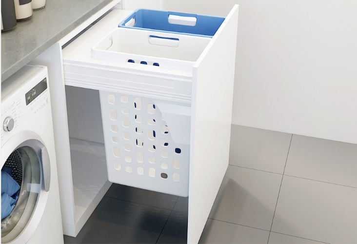 WAKO 70L – 2x35L Laundry Hamper to suit 600mm cabinet