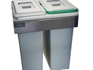 Elletipi 2x35L waste bin for 500mm cabinet with Blum Intivo drawer suitable for kitchen waste bins under sink setups.