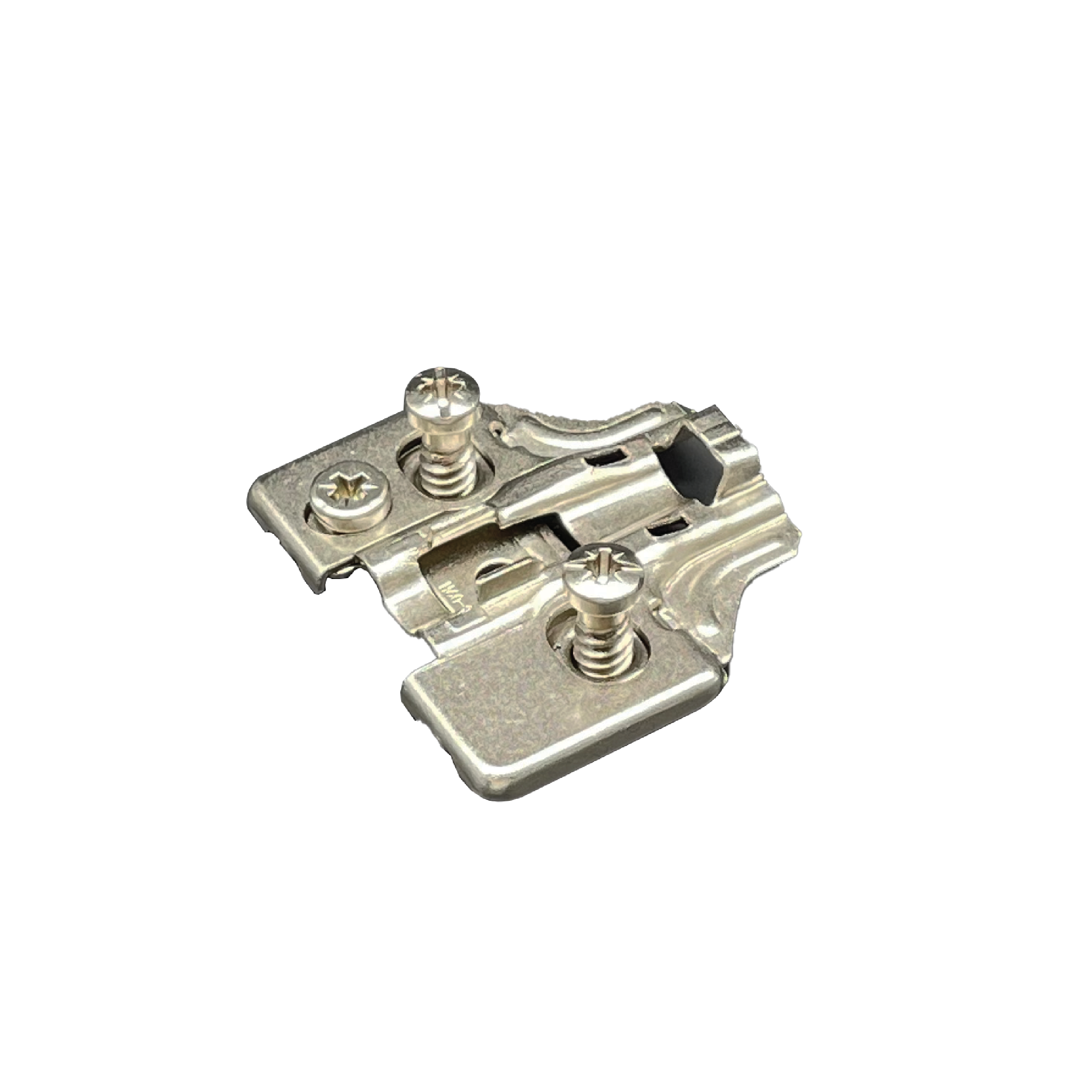 CEMUX hinge mounting plates for secure cabinet hinge attachment
