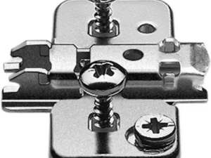 Blum hinge plate clip 0mm E-dowel adjustable cam for secure cupboard hinges installation
