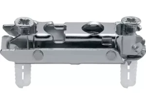 Blum adjustable hinge plate designed for accurate kitchen cabinet hinges alignment.