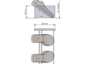 CHIC SHOE HOLDER – DRG CHIC SHOE HOLDER – DRG