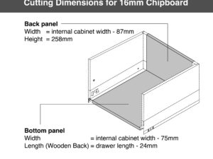 FS_Cutting Dimensions for 16mm Chipboard FS_Cutting Dimensions for 16mm Chipboard