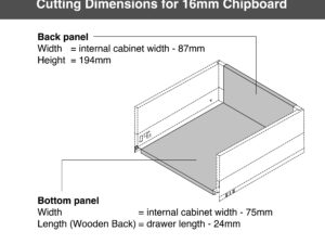 HS_Cutting Dimensions for 16mm Chipboard HS_Cutting Dimensions for 16mm Chipboard